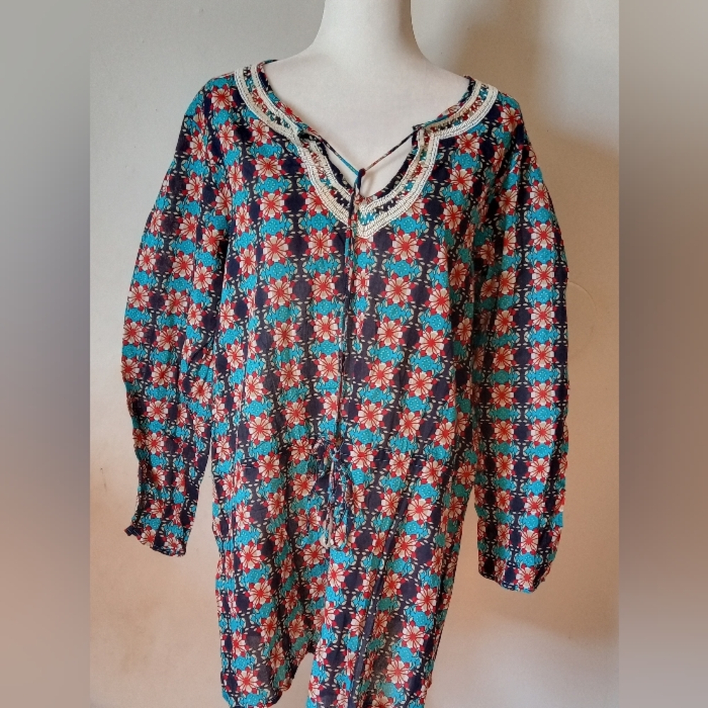 Persaman Floral Bohemian Top Women's Size L